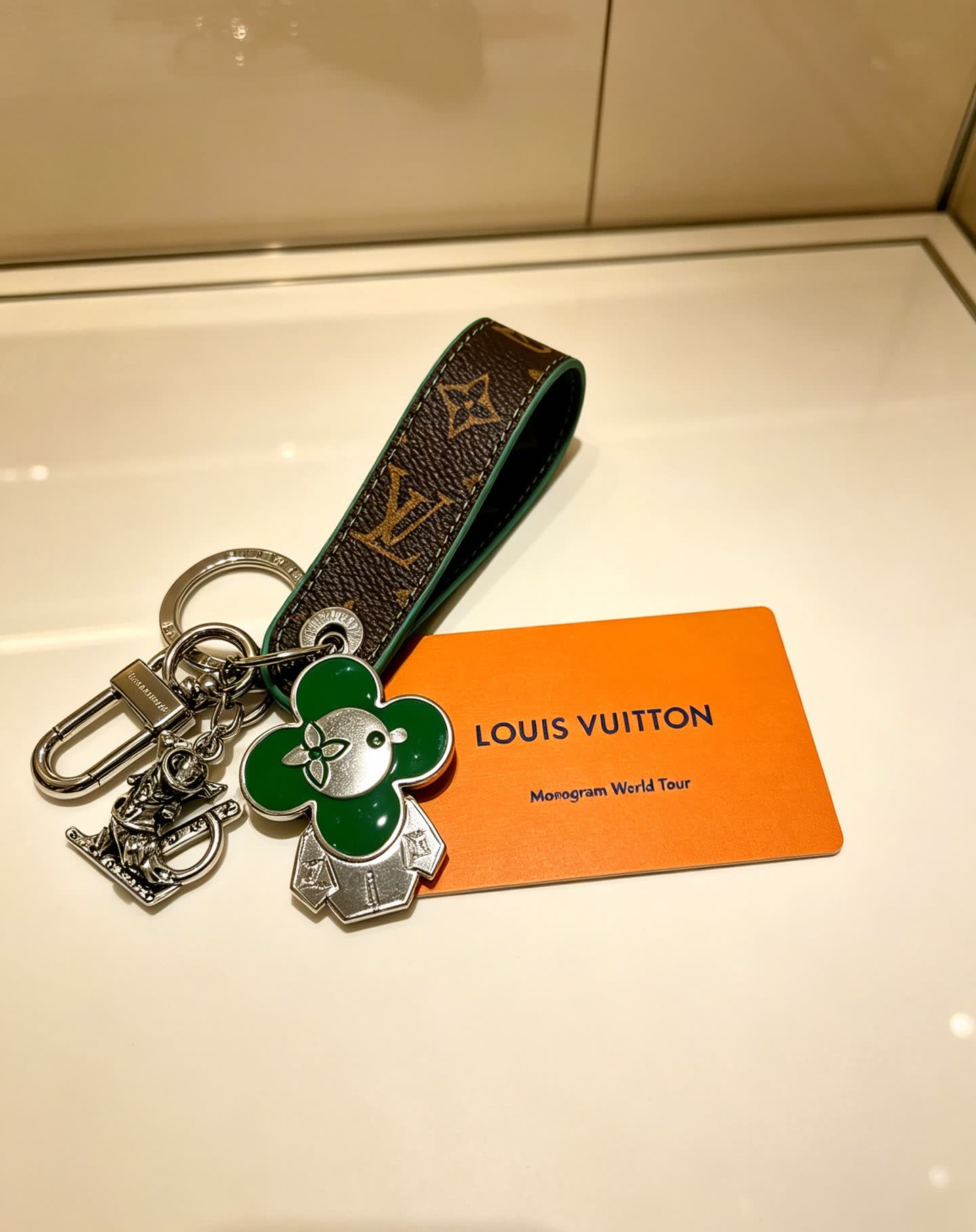 Louis Vuitton Monogram World Tour Keychain